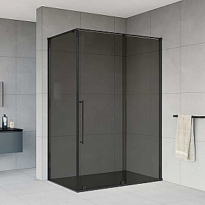 Душевой уголок Vincea Arno VSR-1A9012CGB 120x90 стекло тонированное/профиль черный купить в интернет-магазине Sanbest