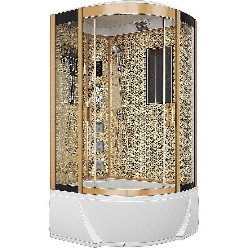 Душевая кабина Niagara Luxe 7712G 80х120 золото купить в интернет-магазине Sanbest