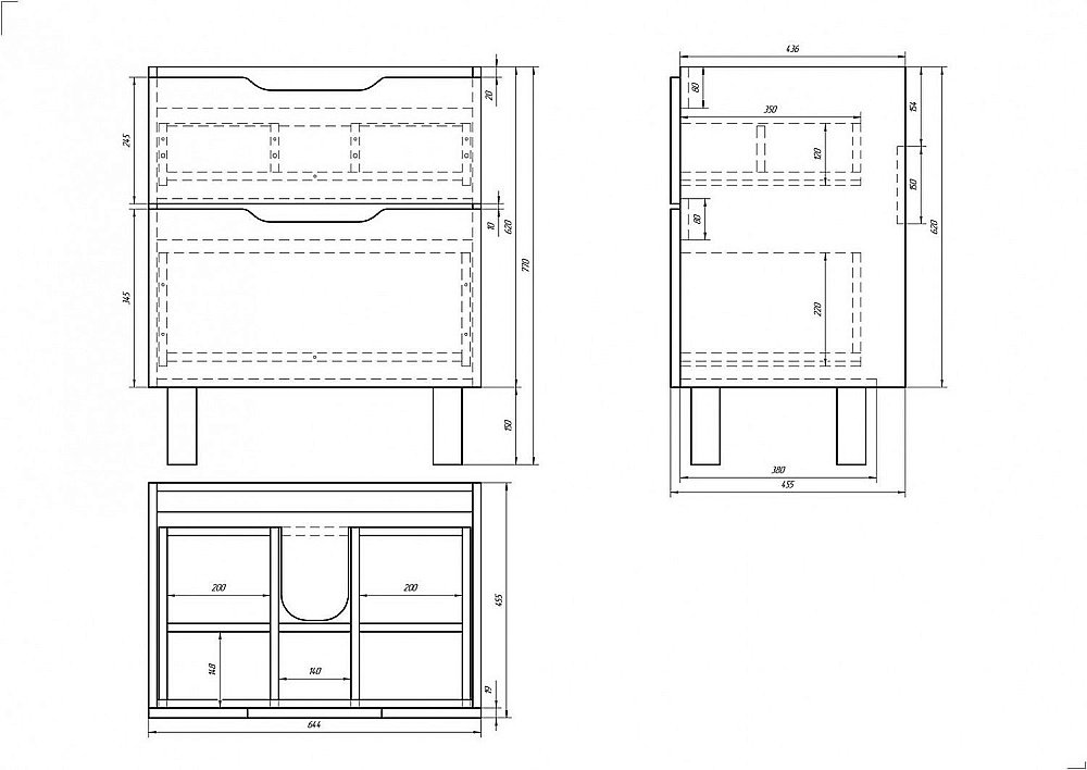 Тумба с раковиной Dreja Q Plus 70 для ванной в интернет-магазине Sanbest
