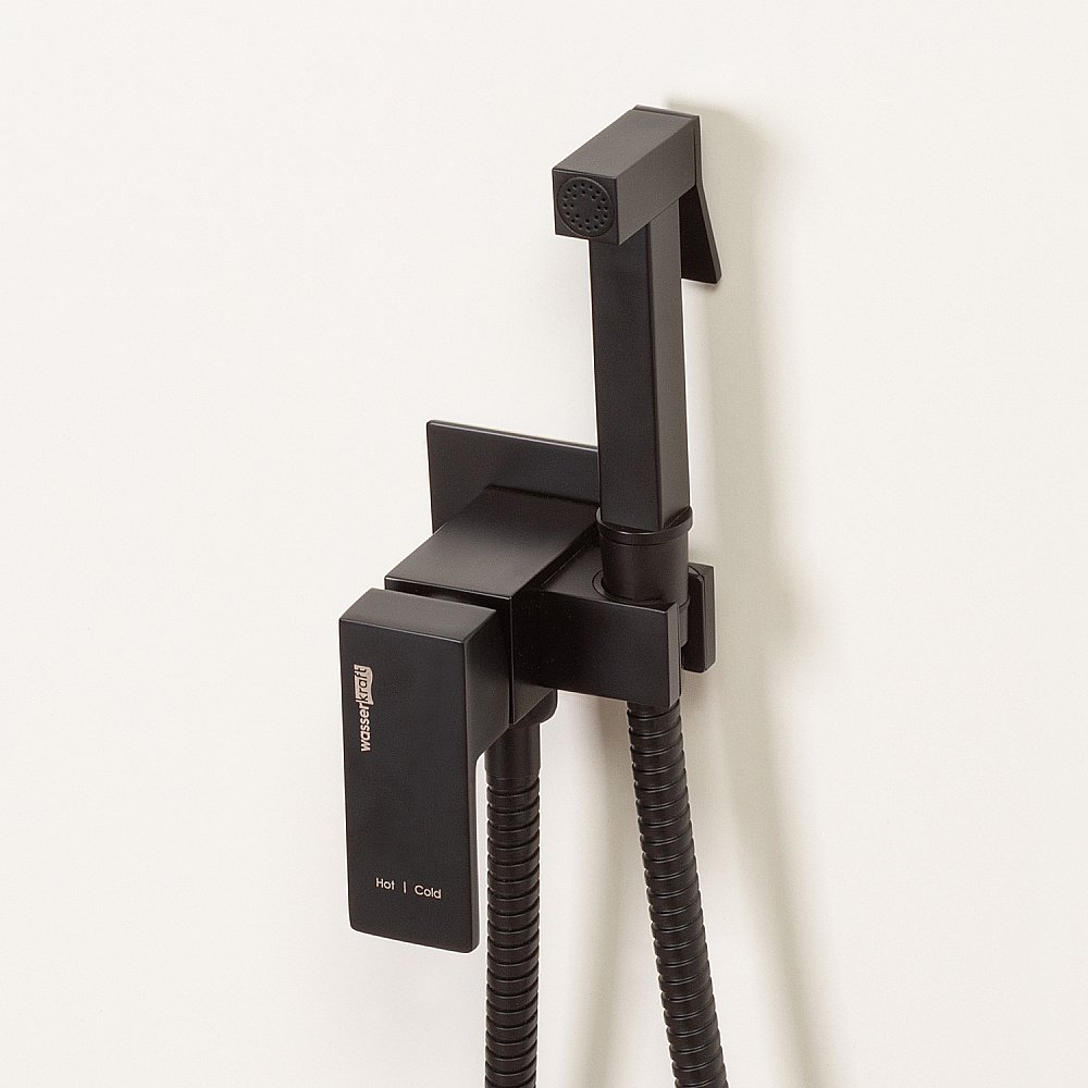 Гигиенический душ WasserKRAFT Abens 2000 A71638 черный Soft-touch купить в интернет-магазине сантехники Sanbest