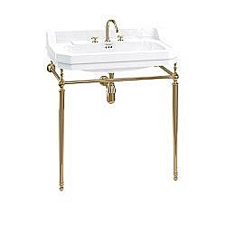 Консоль с раковиной Burlington Edwardian B18 3TH золото для ванной в интернет-магазине сантехники Sanbest