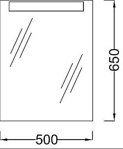 Зеркало с подсветкой Jacob Delafon PRESQU`ILE EB1107-NF 50 в ванную от интернет-магазине сантехники Sanbest