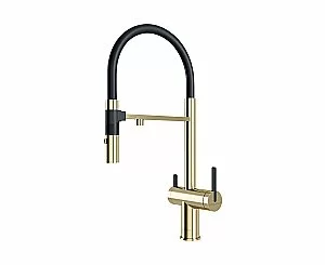 Смеситель для кухни Paulmark Gravity Gr213888-LG светлое золото купить в интернет-магазине сантехники Sanbest