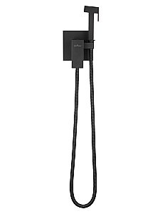 Смеситель с гигиеническим душем встраиваемый WONZON & WOGHAND CUBE, Черный матовый (WW-88829016-MB) купить в интернет-магазине сантехники Sanbest