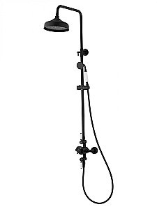 Душевая система с термостатом WONZON & WOGHAND RETRO, Черный матовый (WW-B3041-MB) купить в интернет-магазине сантехники Sanbest