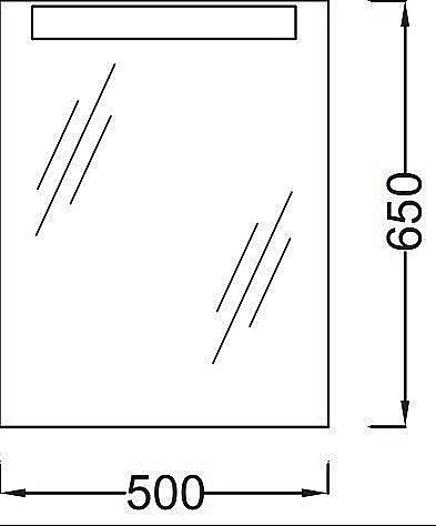 Зеркало с подсветкой Jacob Delafon PRESQU`ILE EB1107-NF 50 в ванную от интернет-магазине сантехники Sanbest