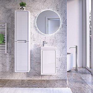 Пенал Taliente Olejo TA-MBO-P150P-blanco 35 белый для ванной в интернет-магазине сантехники Sanbest