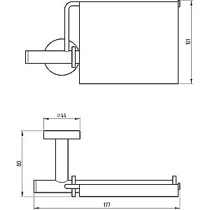 Держатель для туалетной бумаги Migliore Fortis 31764 черный купить в интернет-магазине сантехники Sanbest