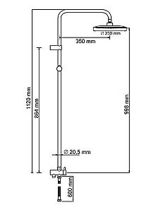 Душевая система WasserKRAFT A041 купить в интернет-магазине сантехники Sanbest