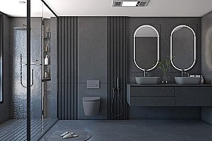 Унитаз подвесной ABBER BEQUEM AC1101MG с крышкой микролифт, безободковый, серый матовый купить в интернет-магазине Sanbest