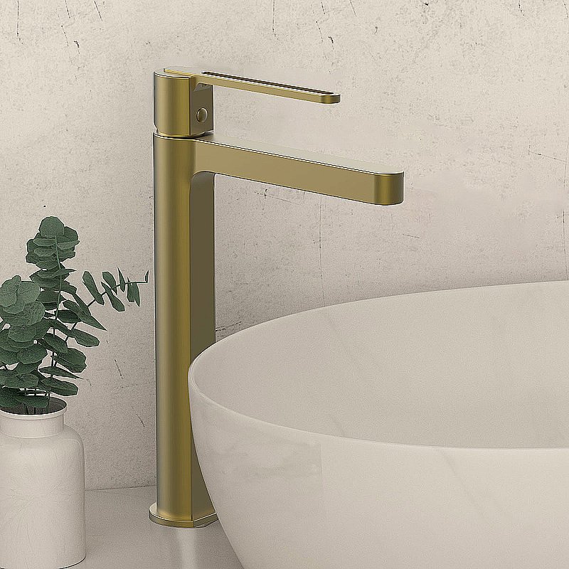 Смеситель для раковины Vincea Rondo VBF-1R2BG брашированное золото купить в интернет-магазине сантехники Sanbest