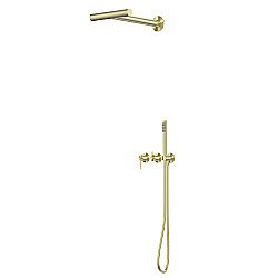 Душевая система Abber Perfekte 316 AF8A18BG брашированное золото купить в интернет-магазине сантехники Sanbest