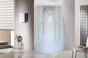 Душевая кабина Royal Bath RB90BK1-M 90x90 профиль белый/стекло матовое купить в интернет-магазине Sanbest