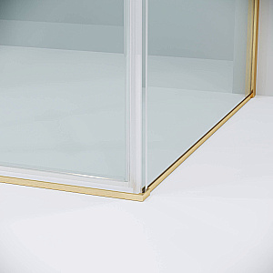 Душевой уголок Grossman Galaxy 100х90 120.K33.01.1090.32.00 стекло прозрачное/профиль золото брашированное купить в интернет-магазине Sanbest