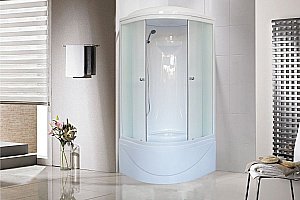 Душевая кабина Royal Bath RB90BK1-M 90x90 профиль белый/стекло матовое купить в интернет-магазине Sanbest