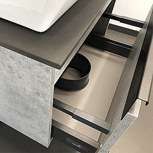 Тумба с раковиной Comforty Эдинбург 00-00001928 60 бетон светлый для ванной в интернет-магазине Sanbest