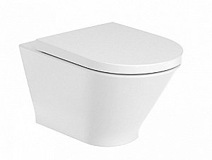 Унитаз подвесной Roca The Gap Round 3460NL000 безободковый купить в интернет-магазине Sanbest