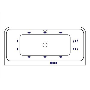 Ванна акриловая EXCELLENT Arana SMART WAEX.ARA18.SMART.CR 180x85 белая с гидромассажем купить в интернет-магазине Sanbest