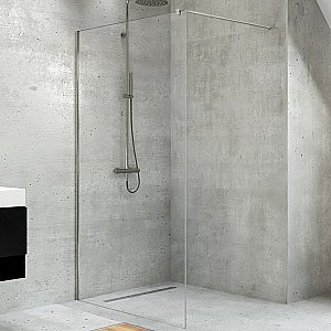 Душевое ограждение NEW TRENDY VELIO 140 D-0139B стекло прозрачное/профиль хром купить в интернет-магазине Sanbest