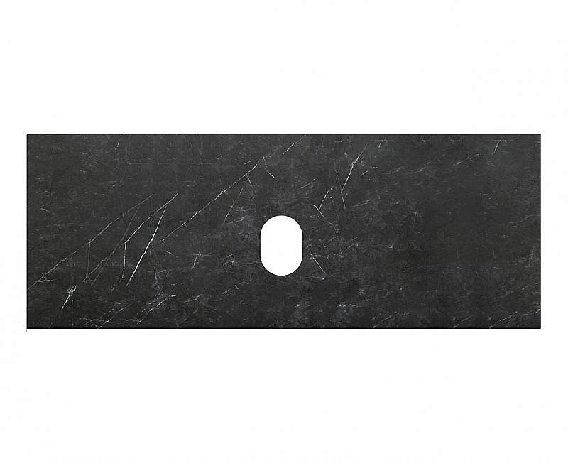 Столешница BelBagno KEP-120-MNO-W0 черный матовый мрамор для ванной в интернет-магазине сантехники Sanbest