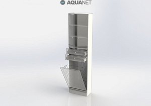 Пенал Aquanet Марсель А-103 б/к для ванной в интернет-магазине сантехники Sanbest