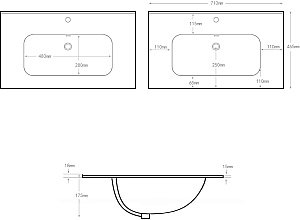 Тумба с раковиной Aquanet Алвита new 70 344133+284027 белая матовая для ванной в интернет-магазине Sanbest