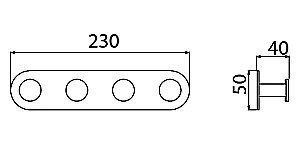 Крючок Timo Saona 13015/03 купить в интернет-магазине сантехники Sanbest