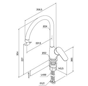 Смеситель для кухни Milardo Rora RORSB0JM05 хром купить в интернет-магазине сантехники Sanbest