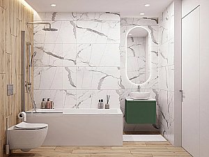 Мебель для ванной Cersanit GRANDE 60 со столешницей, бежевая зеленая для ванной в интернет-магазине Sanbest