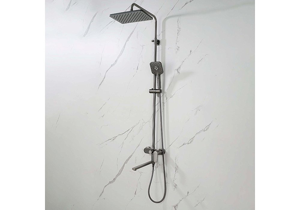 Душевая система Aquatek НИКА AQ2840BGM оружейная сталь купить в интернет-магазине сантехники Sanbest