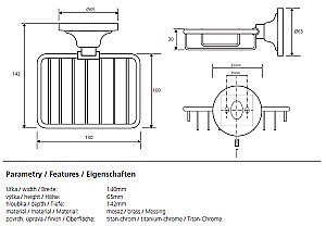 Мыльница Bemeta Retro 144208168 купить в интернет-магазине сантехники Sanbest
