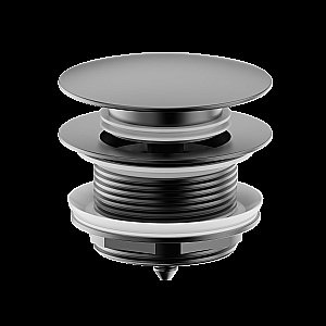 Донный клапан для ванны 1 1/2 WONZON & WOGHAND, Темный графит (WW-SS105-BGM) купить в интернет-магазине сантехники Sanbest