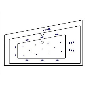 Ванна акриловая EXCELLENT Sfera ULTRA WAEX.SFL17.ULTRA.GL 170x100 белая с гидромассажем купить в интернет-магазине Sanbest