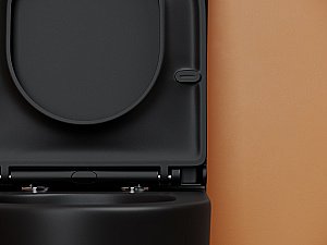 Унитаз напольный Ceramica Nova Metropol CN4001TMB черный матовый, с крышкой микролифт, с бачком, безободковый, слив-торнадо купить в интернет-магазине Sanbest