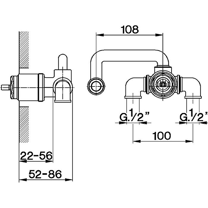 Внутренняя часть смесителя Cisal Cherie ZA00651004 купить в интернет-магазине сантехники Sanbest