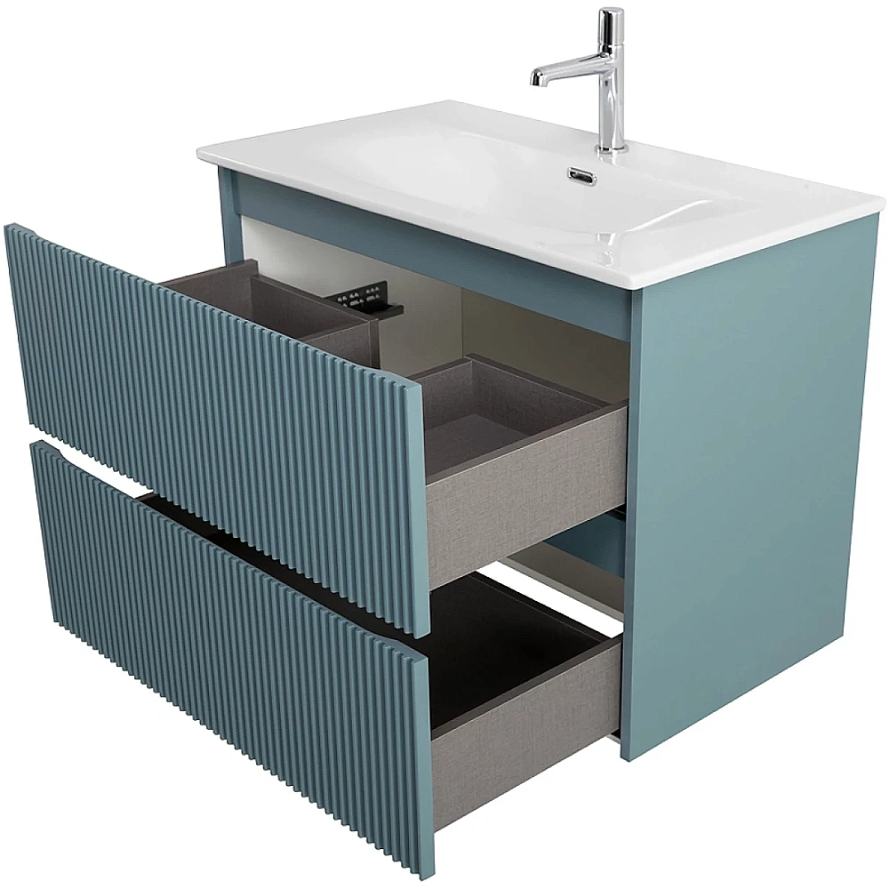 Тумба с раковиной BelBagno UNO 90 голубая матовая для ванной в интернет-магазине Sanbest
