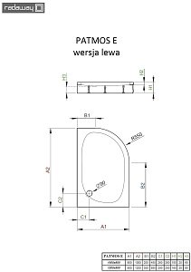 Душевой поддон Radaway Patmos E 120х90 купить в интернет-магазине Sanbest