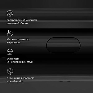 Унитаз подвесной AM.PM Func C8F1700MBSC черный матовый, безободковый купить в интернет-магазине Sanbest