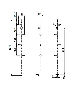 Полотенцесушитель Wonzon & Woghand KASSEL WW-AL616-MB черный матовый купить в интернет-магазине сантехники Sanbest