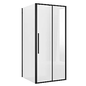 Душевой уголок Niagara Nova NG-84-10AB/NG-A80B-34 100х80 стекло прозрачное/профиль черный матовый купить в интернет-магазине Sanbest