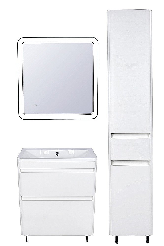 Тумба с раковиной Style Line Атлантика 60 напольная для ванной в интернет-магазине Sanbest