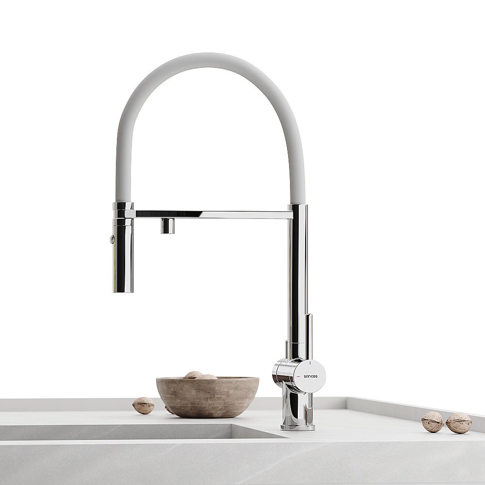 Смеситель для кухни Sancos Imola SC4010CHwh хром купить в интернет-магазине сантехники Sanbest