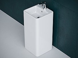 Раковина напольная Laguraty 3010W белая купить в интернет-магазине Sanbest