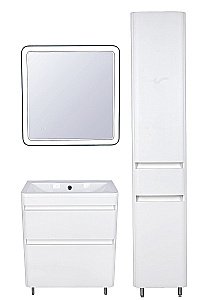 Тумба с раковиной Style Line Атлантика 60 напольная для ванной в интернет-магазине Sanbest