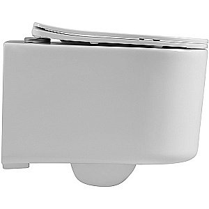 Унитаз подвесной Aquatek Мия AQ2004-00 белый, с крышкой микролифт, безободковый купить в интернет-магазине Sanbest