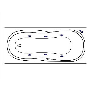Ванна акриловая EXCELLENT Sekwana SOFT WAEX.SEK17.SOFT.BR 170x75 белая с гидромассажем купить в интернет-магазине Sanbest
