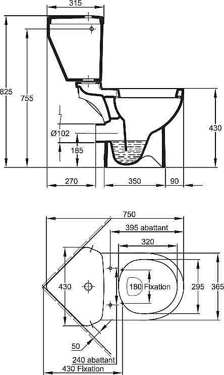 Унитаз угловой Jacob Delafon ODEON UP 18557K-00 с бачком купить в интернет-магазине Sanbest
