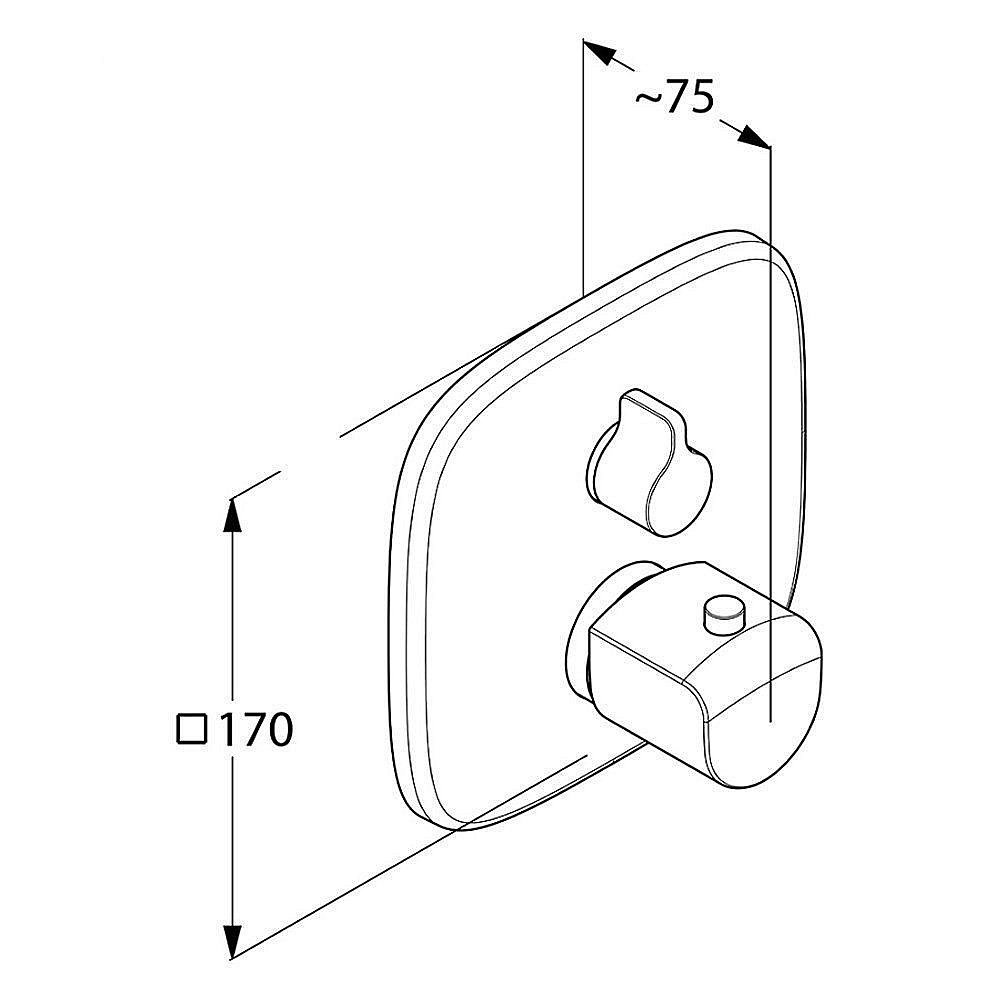 Термостат для душа Kludi Ameo 418300575 купить в интернет-магазине сантехники Sanbest