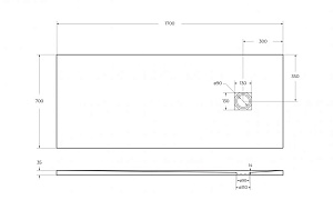 Душевой поддон BelBagno UNO 170х70 белый купить в интернет-магазине Sanbest