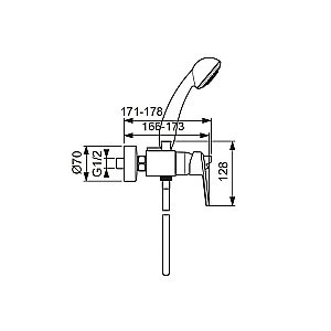 Смеситель для ванны Vidima BALANCE BA267AA купить в интернет-магазине сантехники Sanbest